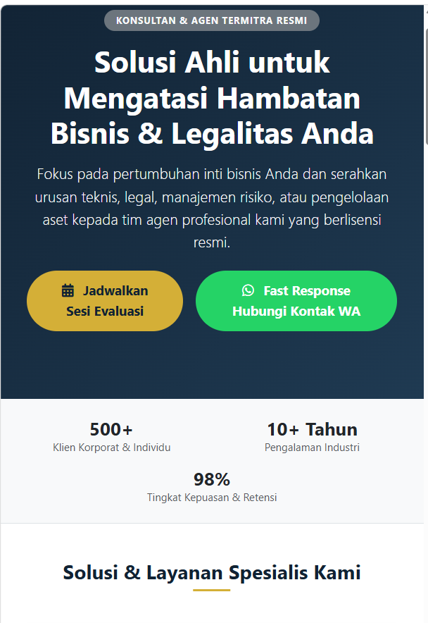 Landing Page Jasa Profesional